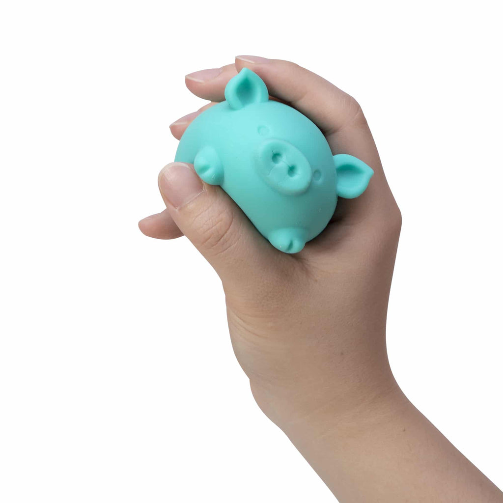 NeeDoh Dig it Pig - Teal Hands Squeeze
