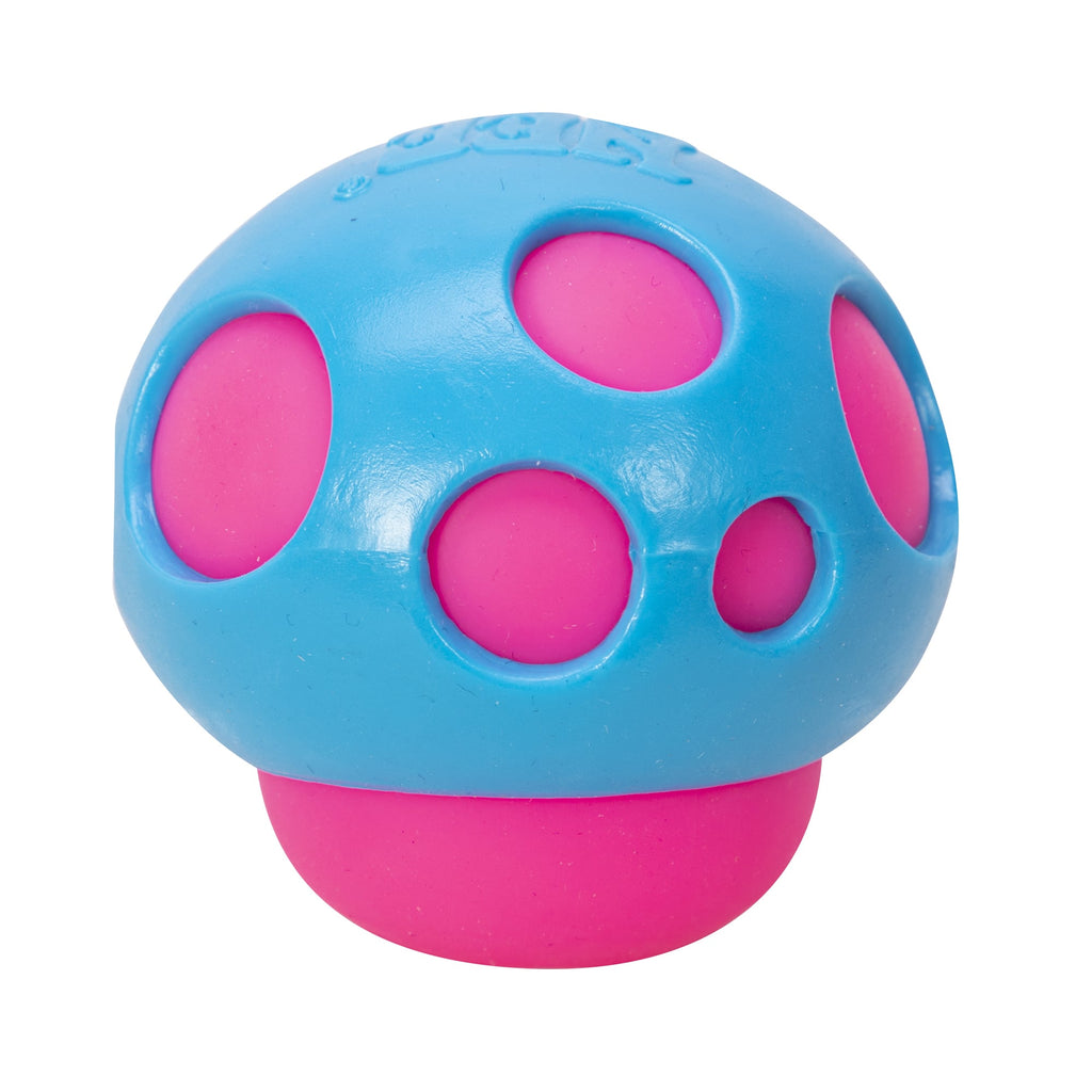 NeeDoh Groovy Shroom - Pink with Blue Top Mushroom