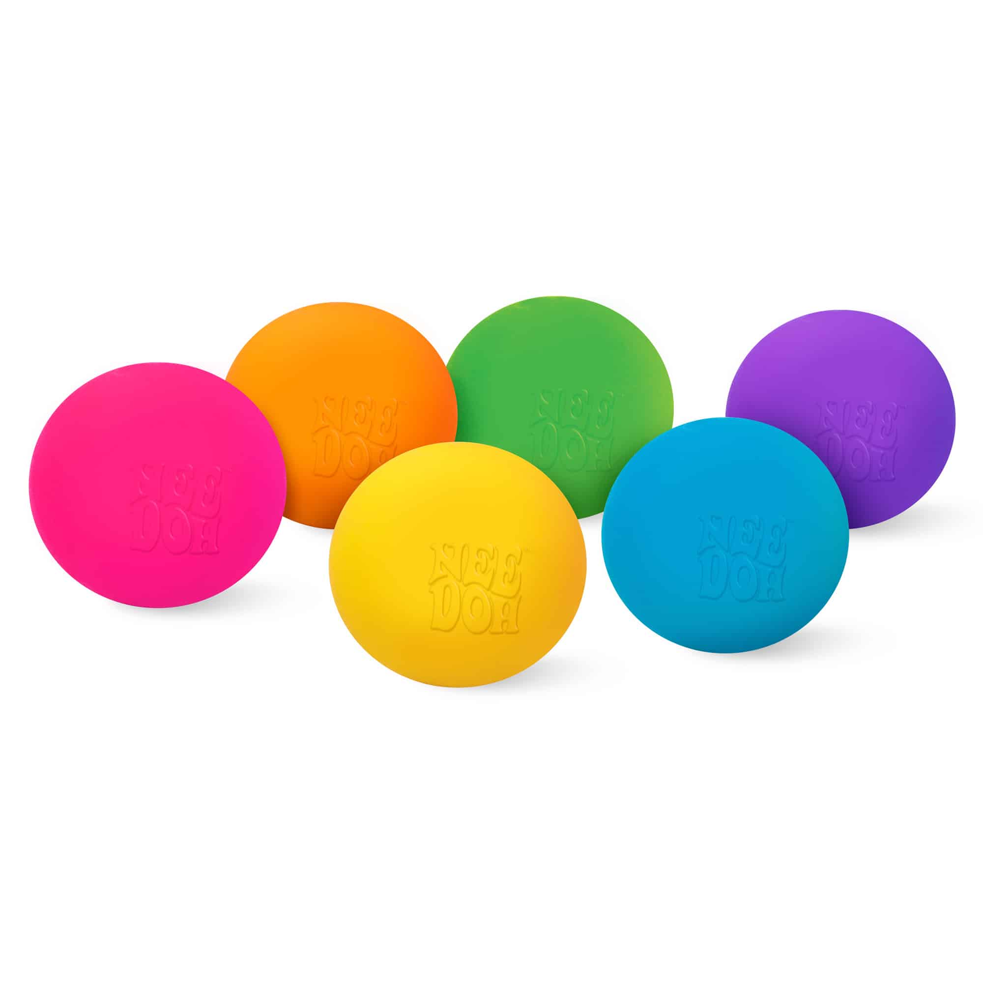 NeeDoh Rainboh contents - 6 different color Teenie NeeDoh